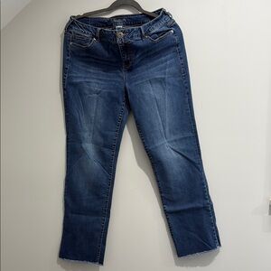Maurices Dark Blue Ankle Jeans